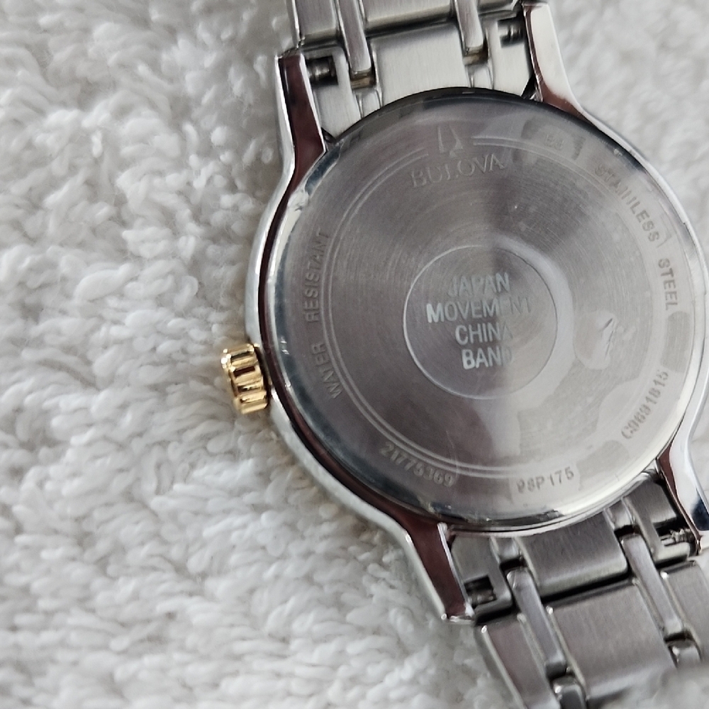 BULOVA Ladies Classic Collection Diamond Two Tone Watch - 98P175 - Picture 11 of 14